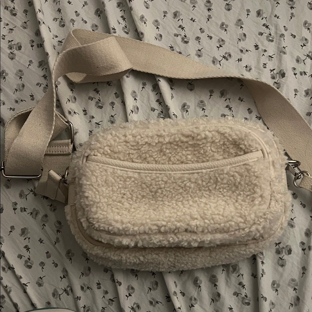 Laundry By Shelli Segal Ivory teddy Crossbody Bag